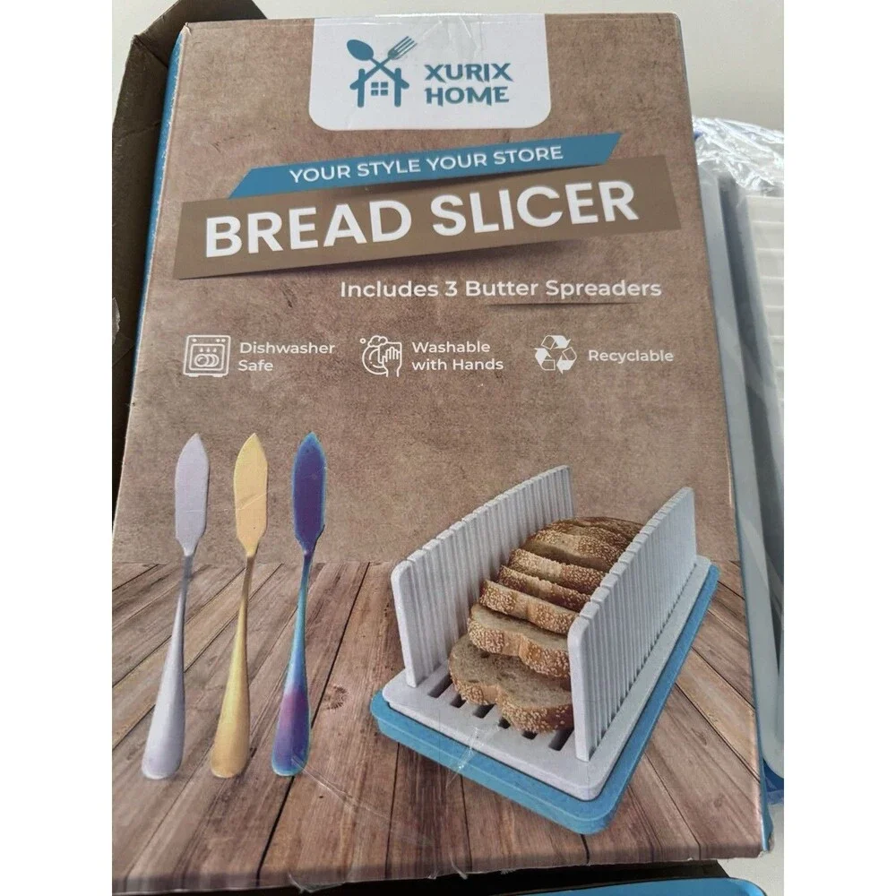 Modern Bread Slicer for Homemade Bread Slicer Guide with 3 Butter spreaders set
